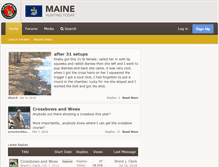 Tablet Screenshot of mainehuntingforums.com